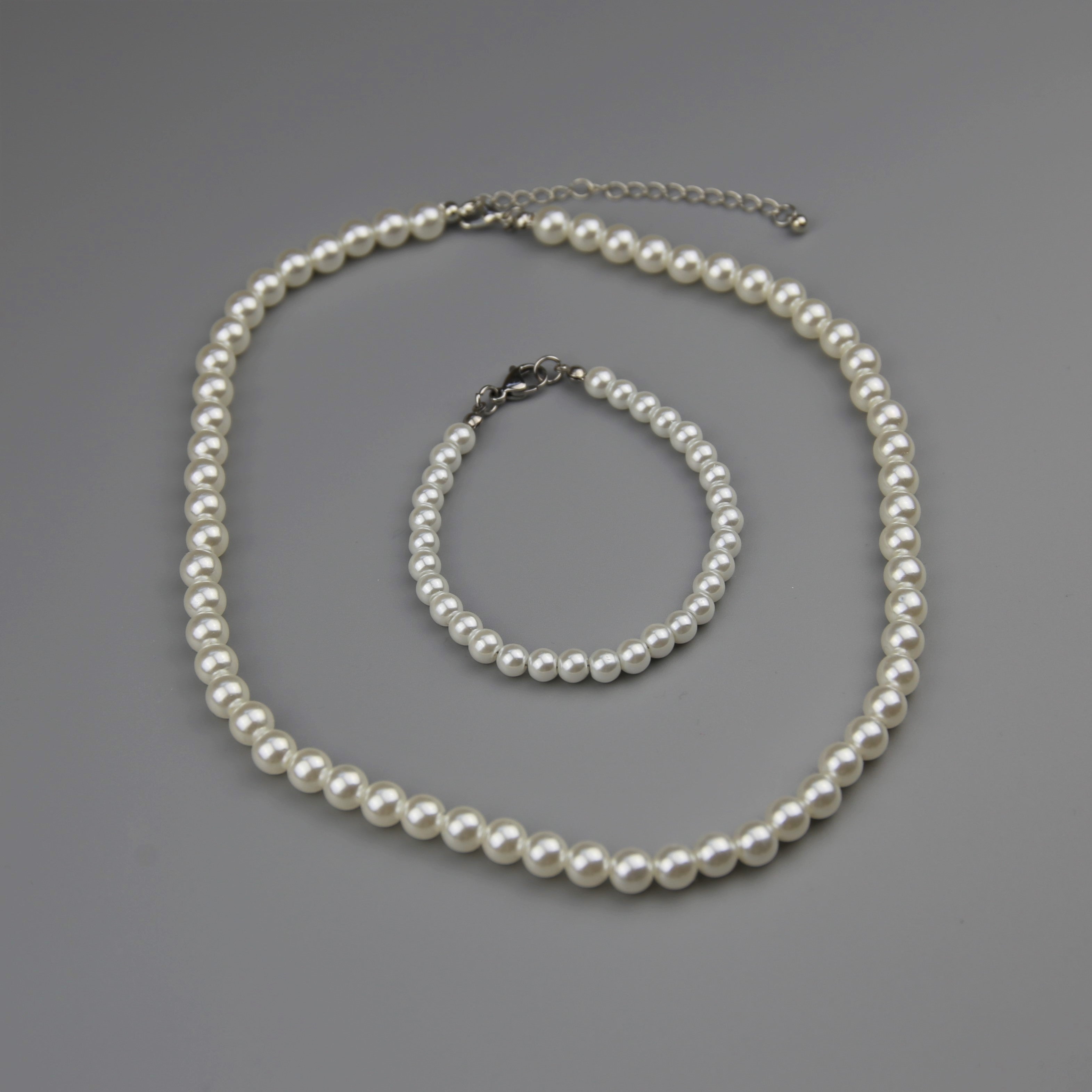 Premium Set | Perlenkette & Perlenarmband – Element Juwelier