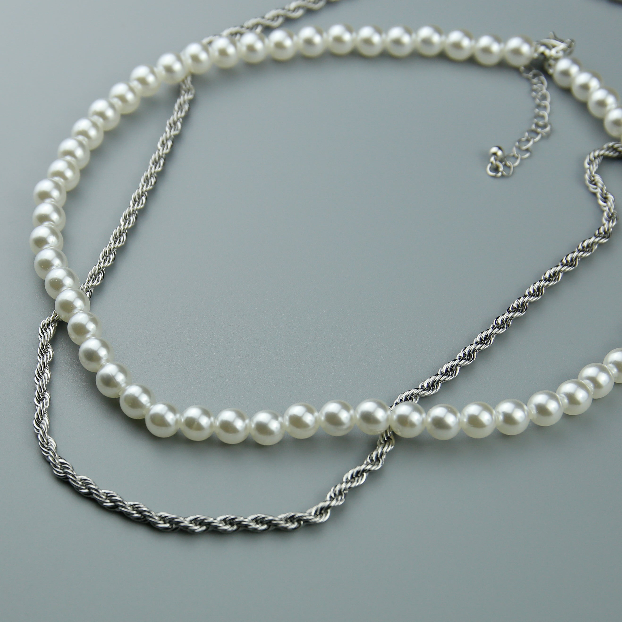 Set | Rope Halskette und Perlenkette - Element Juwelier